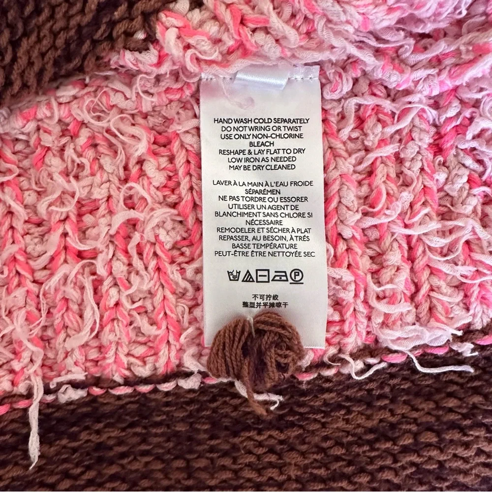 Anthropologie Textured Sweater Pancho Top - Size XS - Picture 9 of 11